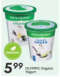 Sobeys OLYMPIC Organic Yogurt offer