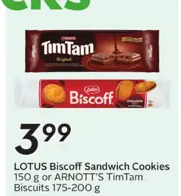 Sobeys LOTUS Biscoff Sandwich Cookies offer