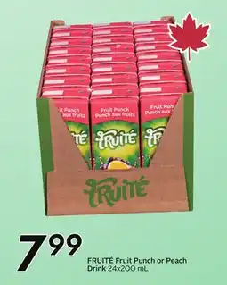 Sobeys FRUITÉ Fruit Punch or Peach Drink offer