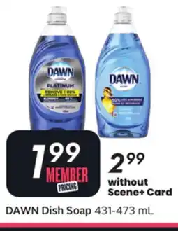Sobeys DAWN Dish Soap offer