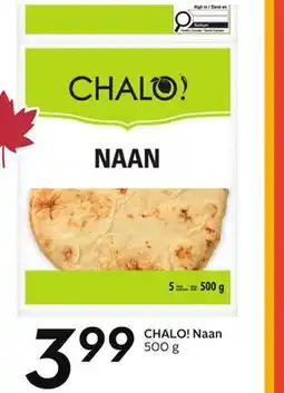 Sobeys CHALO! Naan offer