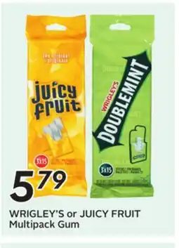 Sobeys WRIGLEY'S or JUICY FRUIT Multipack Gum offer
