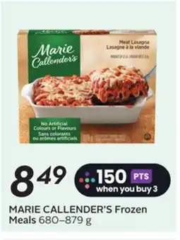 Sobeys MARIE CALLENDER'S Frozen Meals offer
