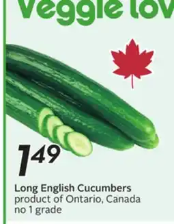 Sobeys Long English Cucumbers offer