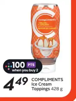 Sobeys COMPLIMENTS Ice Cream Toppings offer