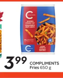 Sobeys COMPLIMENTS Fries offer