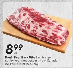Sobeys Fresh Beef Back Ribs offer