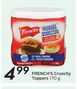 Sobeys FRENCH'S Crunchy Toppers offer