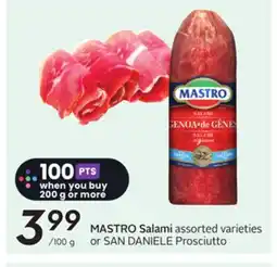 Sobeys MASTRO Salami offer