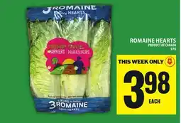 Food Basics ROMAINE HEARTS offer