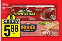 Food Basics RIO MARE TUNA OR SIMMENTHAL BEEF offer