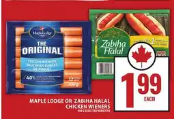 Food Basics MAPLE LODGE OR ZABIHA HALAL CHICKEN WIENERS offer