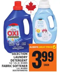 Food Basics SELECTION LAUNDRY DETERGENT offer