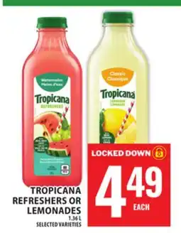 Food Basics TROPICANA REFRESHERS OR LEMONADES offer