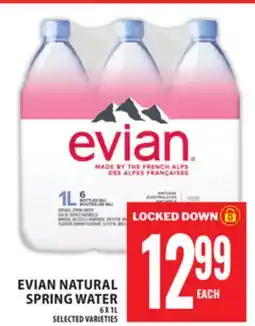 Food Basics EVIAN NATURAL SPRING WATER offer