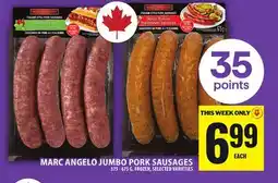 Food Basics MARC ANGELO JUMBO PORK SAUSAGES offer