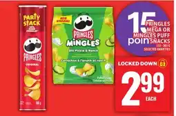 Food Basics MEGA OR MINGLES PUFF SNACKS offer
