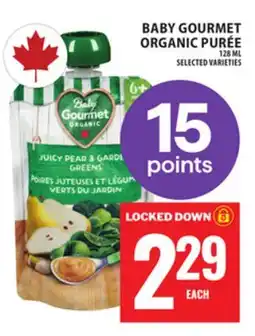 Food Basics BABY GOURMET ORGANIC PURÉE offer