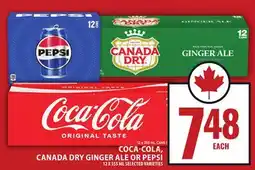 Food Basics COCA-COLA, CANADA DRY GINGER ALE OR PEPSI offer