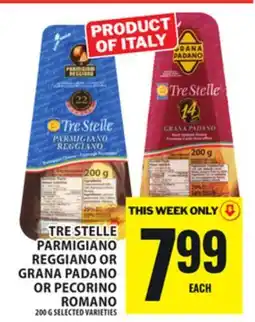 Food Basics TRE STELLE PARMIGIANO REGGIANO OR GRANA PADANO OR PECORINO ROMANO offer