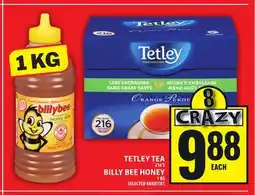 Food Basics TETLEY TEA OR BILLY BEE HONEY offer