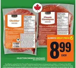 Food Basics Selection Smoked Sausage offer