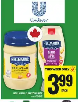 Food Basics HELLMANN'S MAYONNAISE offer