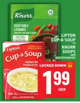 Food Basics LIPTON CUP-A-SOUP OR KNORR SOUPS offer