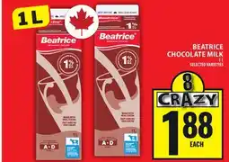 Food Basics BEATRICE CHOCOLATE MILK offer