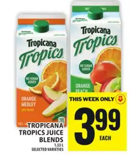 Food Basics TROPICANA TROPICS JUICE BLENDS offer