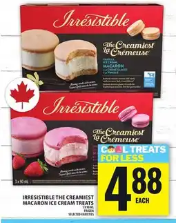 Food Basics IRRESISTIBLE THE CREAMIEST MACARON ICE CREAM TREATS offer