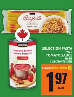 Food Basics SELECTION PASTA, TOMATO SAUCE offer
