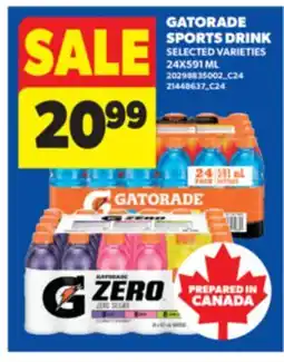Real Canadian Superstore GATORADE SPORTS DRINK, 24X591 ML offer
