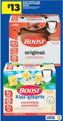 Real Canadian Superstore BOOST ORIGINAL AND KIDS READY TO DRINK SHAKES offer