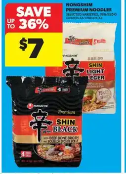 Real Canadian Superstore NONGSHIM PREMIUM NOODLES, 388/520 G offer