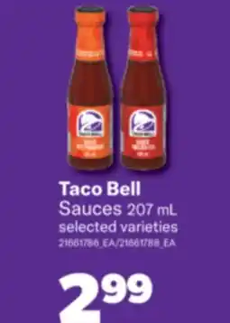 Real Canadian Superstore TACO BELL SAUCES, 207 ML offer
