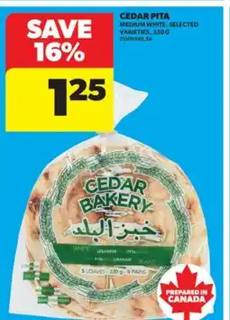 Real Canadian Superstore CEDAR PITA, 330 G offer