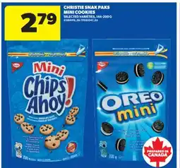 Real Canadian Superstore CHRISTIE SNAK PAKS MINI COOKIES, 144-200 G offer