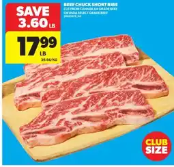 Real Canadian Superstore BEEF CHUCK SHORT RIBS offer