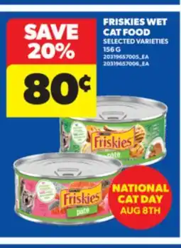 Real Canadian Superstore FRISKIES WET CAT FOOD, 156 G offer