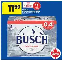 Real Canadian Superstore BUSCH DEALCOHOLIZED BEER, 12X355 ML offer