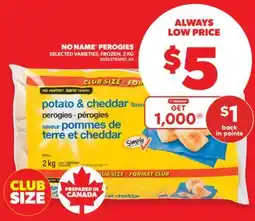 Real Canadian Superstore NO NAME PEROGIES, 2 KG offer