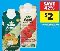 Real Canadian Superstore SAINT JAMES ICED TEA, 500 ML offer
