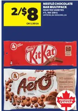 Real Canadian Superstore NESTLÉ CHOCOLATE BAR MULTIPACK, 4'S, 168-208 G offer