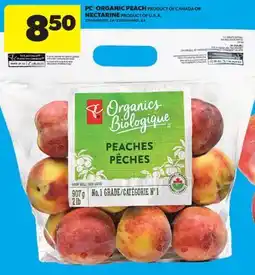 Real Canadian Superstore PC ORGANIC PEACH, NECTARINE offer