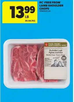 Real Canadian Superstore PC FREE FROM LAMB SHOULDER CHOPS offer