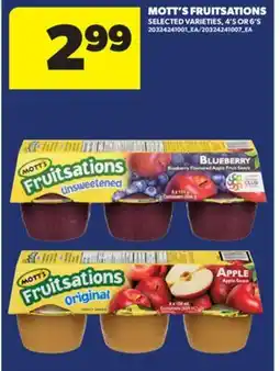 Real Canadian Superstore MOTT'S FRUITSATIONS, 4' S OR 6' S offer