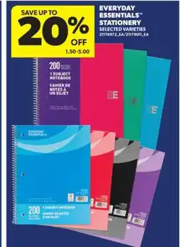 Real Canadian Superstore EVERYDAY ESSENTIALS STATIONERY offer