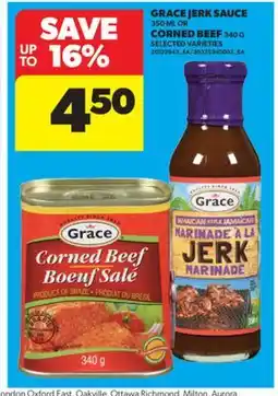 Real Canadian Superstore GRACE JERK SAUCE 350 ML OR CORNED BEEF 340 G offer