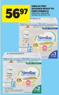 Real Canadian Superstore SIMILAC PRO-ADVANCE READY TO FEED FORMULA, 16X235 ML offer